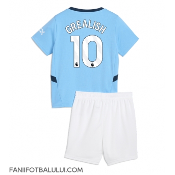Manchester City Jack Grealish #10 Echipament de Fotbal Replică 2024-25 Copii Acasa (+ Șorturi)